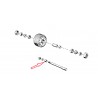 Entretoise inox de roue avant de 09/74 a 85
