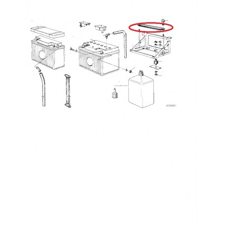 fixation de batterie 1974 a 1985