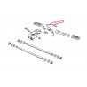 Axe de repose-pied diamètre 8 long 36