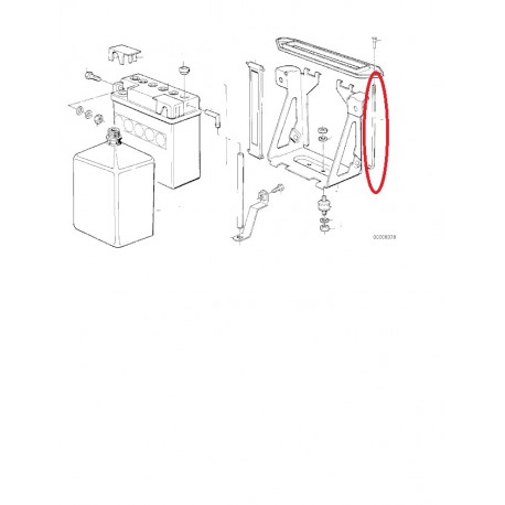 rayon de fixation de batterie 30amp apres85