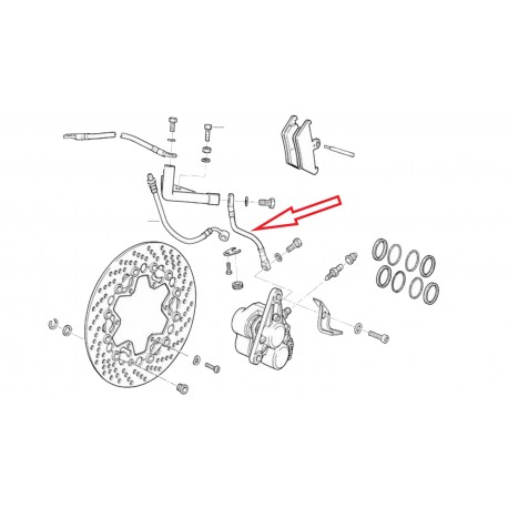 Flexible de frein gauche K100RS1 / K1