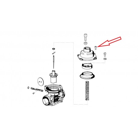Vis dessus de carburateur