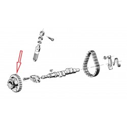 Pignon d'arbre à cames chaîne double