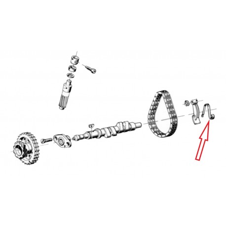 Ressort tendeur de chaîne double