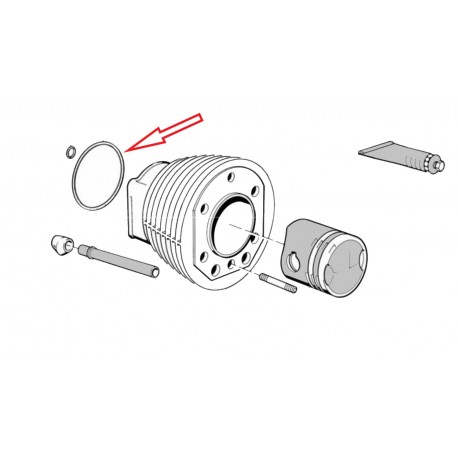 Joint torique embase de cylindre 93x2.2