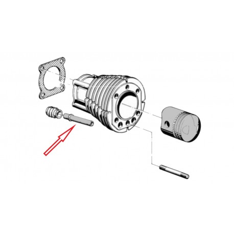 Tube tige de culbuteur diamètre 15.8 inox