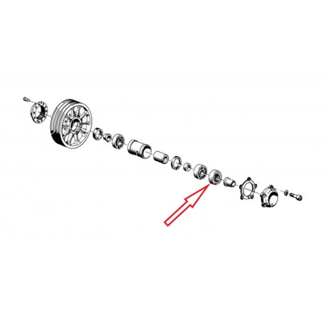 Joint d'arbre 22x40x6/6.5