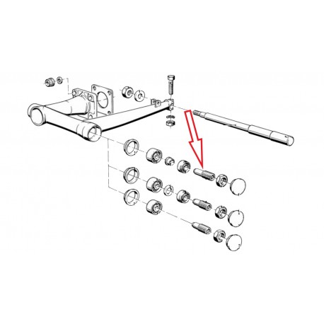 Tourillon de bras de 48mm