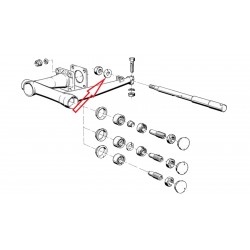 Rondelle inox d'axe de roue ar