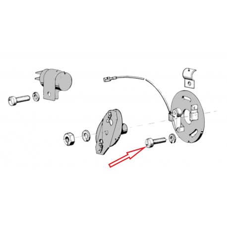Vis plateau de rupteur M4x10