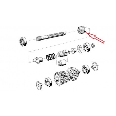 Pignon amortisseur de couple