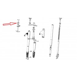 cache chrome de frein de direction