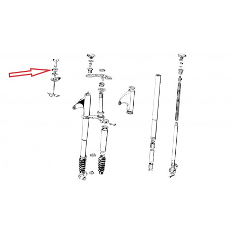 cache chrome de frein de direction