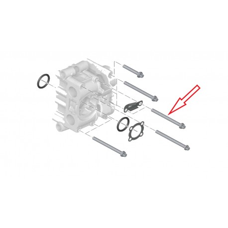 Vis avec rondelle M6x72