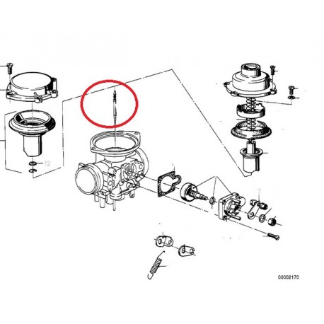 aiguille de carburateur de 32mm apres 09/80