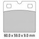 plaquette pour modele simple disque de85 a 94