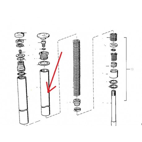 tube de fourche r65/80/100 de 10/84 a10/85