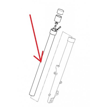 tube de fourche r850 et r1100r/rt et r1200r/rt