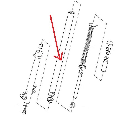 tube de fourche F650GS DAKAR