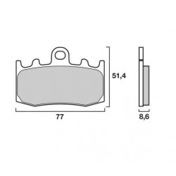 plaquette de frein avant brembo