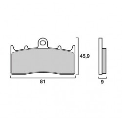 plaquette de frein avant brembo