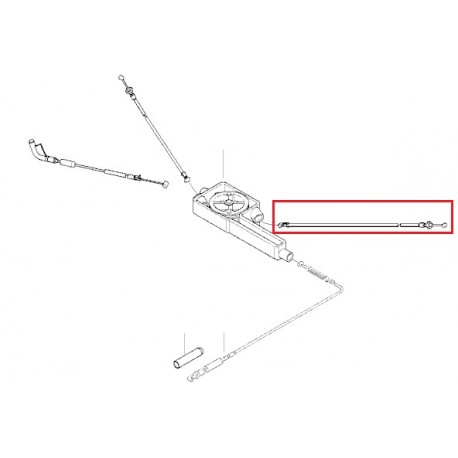 Câble Bowden papillon de droite R 1100,  R 1150, R 850 