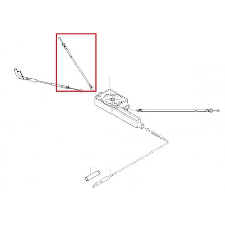 Câble accélérateur Bowden papillon de gauche