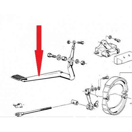 levier de frein 1981 a 1985