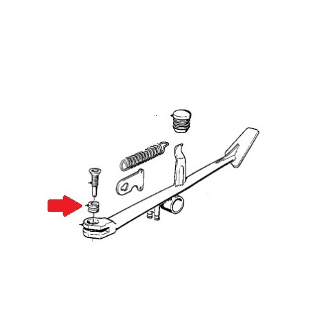 douille de bequille lateral