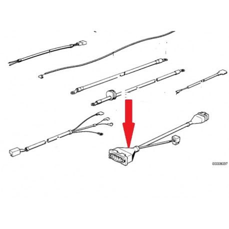 cable electrique de bobine d'allumage apres 09/1980