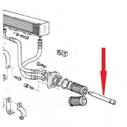 Tuyau de filtre à huile pour modèles avec radiateur d'huile long 152 mm