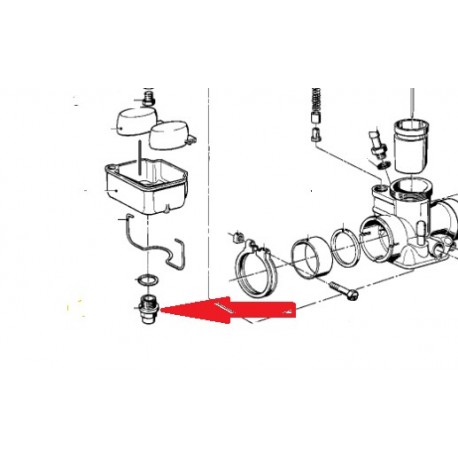 vis de cuve de carburateur R50/60