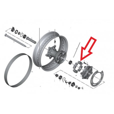 amortisseur de transmission F650/700/800