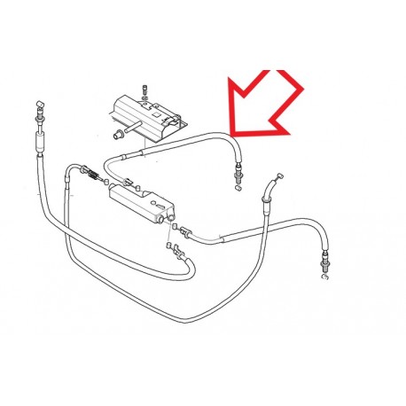 cable de papillon droit R1100S  L 302mm