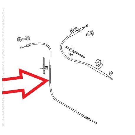 cable d'embrayage monocylindre injection