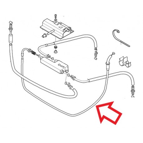 cable de starter long 1059mm