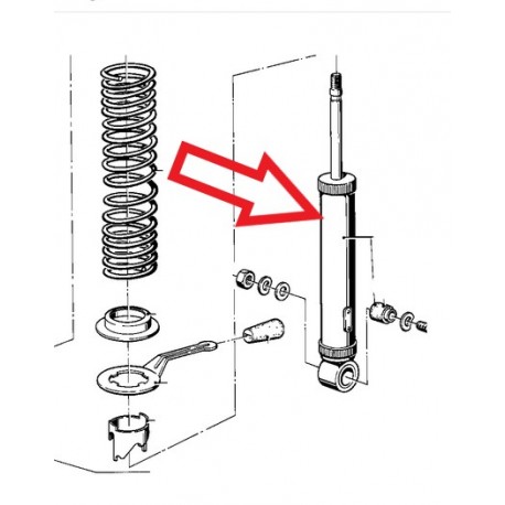 amortisseur arriere serie 5/6/7
