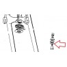 Rondelle pour vis de maintien amortisseur de direction pour BMW R25-R69S