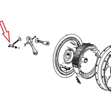 axe de reglage de frein avant