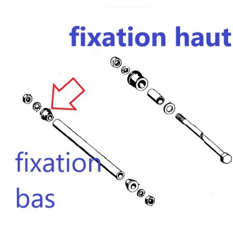 douille caoutchouc de fixation moteur