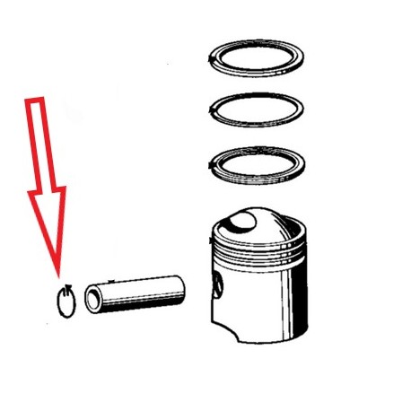 circlips d'axe de piston de 18mm