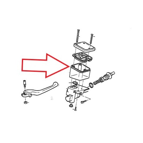 reservoir de frein avant r100r/gs et k75/100