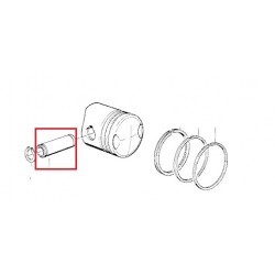 axe de piston avec gorges pour circlips