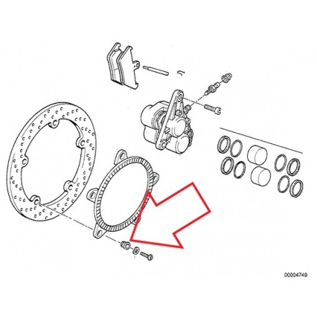 douille de disque de frein r1100s avant 11/2000