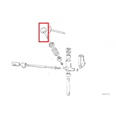 soupape echappement r65 avant 81