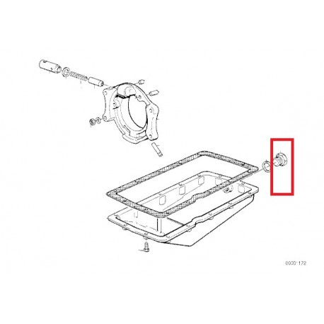 vis bouchon de vidange moteur m18x1.5 inox