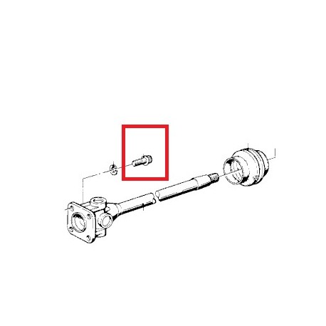 vis m8x1 fixation de cardan avant 09/1980