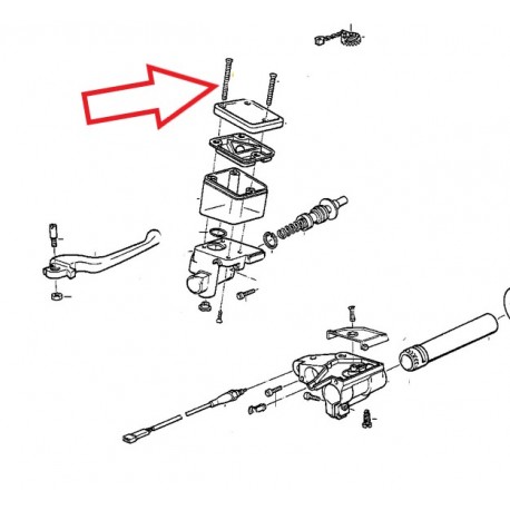 Vis à tête noyée M5x55