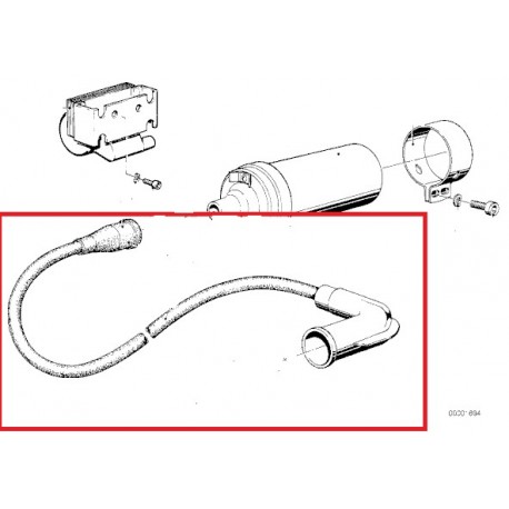 fil de bougie r45/65 et gs avec antiparasite metal