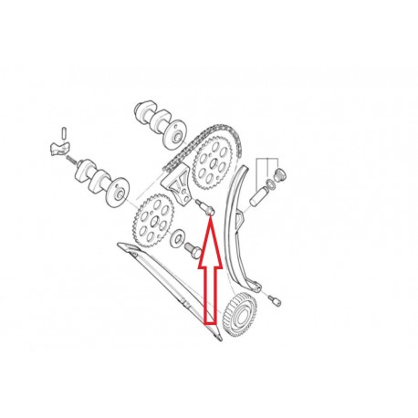 Vis entretoise M6x16